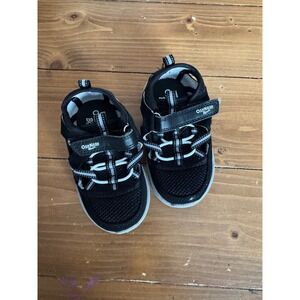 Oshkosh‎ B'gosh Kids Black Mesh Hook and Loop Sport Sandals Size L
